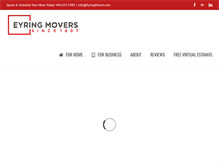 Tablet Screenshot of eyringmovers.com
